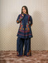 Blue Kurti with Multi-color Thread Working